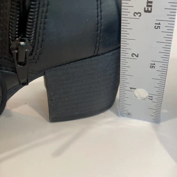 Soda Y2k Combat Lace Up Zip Block Heel Ankle Boots size 6 1/2 - Picture 7 of 16